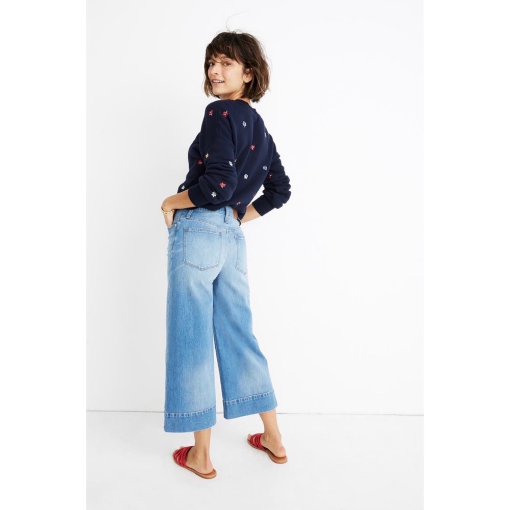 Madewell Wide Leg Crop Jeans